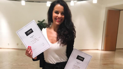 Ganadora de dos premios en el concurso Grandi Voci en Salzburgo
